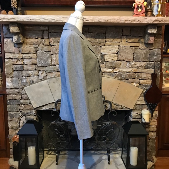 NWOT Kasper Gray Blazer Suit Jacket Size 6 - Picture 4 of 7